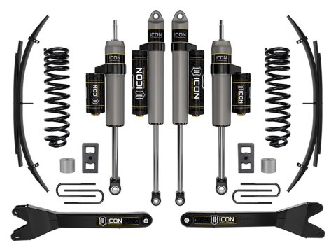 ICON Vehicle Dynamics - Suspension Leveling & Lift Kits for 2023 F-250 SUPER DUTY, 2023-2024 F-350 DUTY K62592RL 23 FORD F250/F350 GAS 2.5" STAGE 2 SUSPENSION SYSTEM W/ RADIUS ARMS/EXPANSION PACK