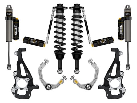 ICON Vehicle Dynamics - Suspension Leveling & Lift Kits for 2021-2024 F-150 K93144 21-24 FORD F150 4WD 3.5-4.5" STAGE 4 SUSPENSION SYSTEM BILLET CDCV