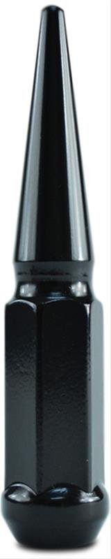 Metal Lugz Spiked Lug Nuts 7006K6-BLK Nuts, Spiked, Conical Seat, Locking, 14mm x 2.00 RH Thread, Steel, Black, Set of 24