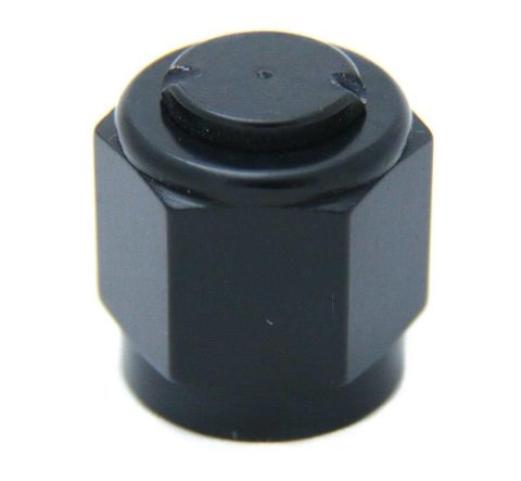 Nitrous Outlet AN Cap Fittings 00-01053 Fitting, 8AN Aluminum (Black)
