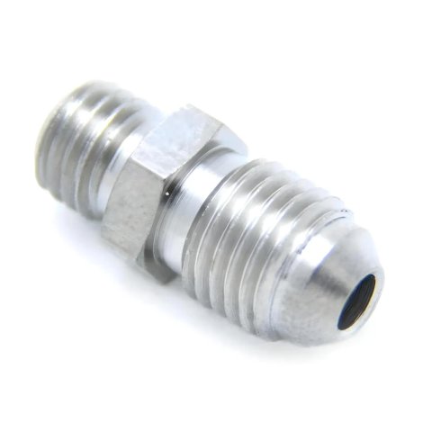 Nitrous Outlet AN to NPT Adapter Fittings 00-01150 Fitting, Adapter, UNF, Straight, Aluminum, Natural, -3 AN, 5/16 in. UNF, Each