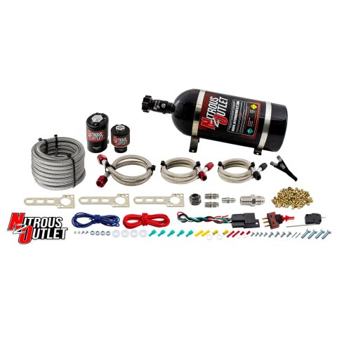 Nitrous Outlet EFI Single Nozzle Systems 00-10004-10 GM 2010 to current V6 Camaro System (10lb Bottle)