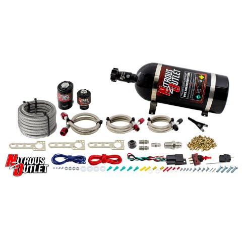 Nitrous Outlet EFI Single Nozzle Systems 00-10020-10 Chrysler System 10lb Bottle)