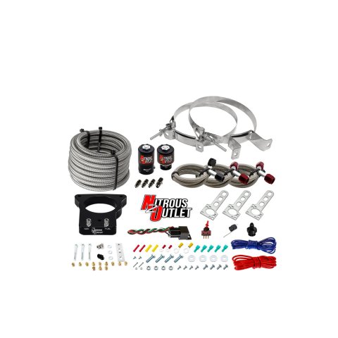 Nitrous Outlet Oxide Plate Systems 00-10102-00 Systems, EFI Plate, Wet Style, WOT Switch Activation, for Use On 78mm LSX Intakes, Cadillac, Chevrolet, Pontiac, Kit