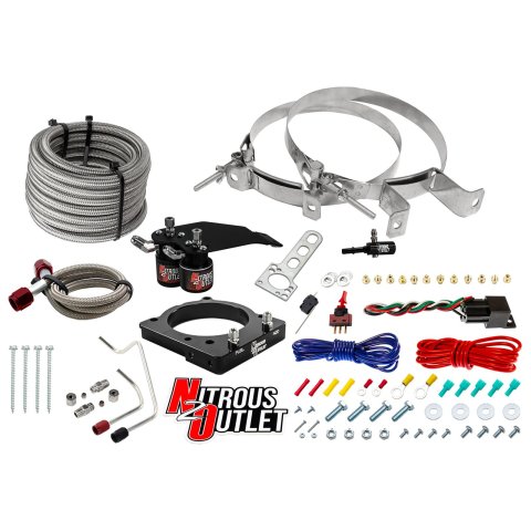 Nitrous Outlet Oxide Plate Systems 00-10139-00 2011-2014 6.4 Hemi Hardline System (No Bottle)