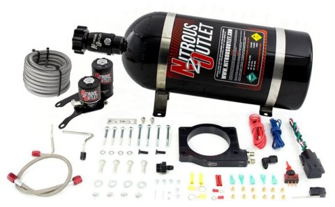 Nitrous Outlet Oxide Plate Systems 00-10148-10 2012 + Camaro ZL1 Hardline System (10lb Bottle)