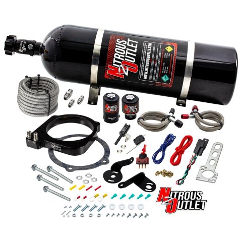Nitrous Outlet Oxide Systems 00-10165-15 Systems, - Gas/E85 (45-55psi)(50-200HP)(15LB Bottle)