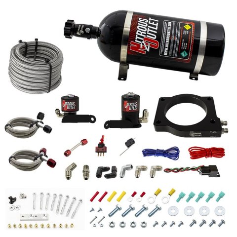 Nitrous Outlet Oxide Plate Systems 00-10175-10 2009-2014 CTS-V 90mm system (10LB Bottle) (55 PSI)(50-100-150-200HP)