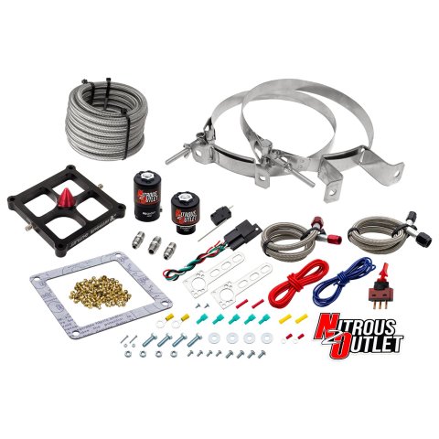 Nitrous Outlet Stinger Plate Oxide Systems 00-10650-00 4500 System (50-400hp) (5,7,10psi)(No Bottle)
