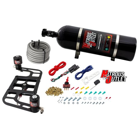 Nitrous Outlet Stinger Plate Oxide Systems 00-10656-15 Race 4500 System Boomerang Bracket 5-7-10psi 15lb Bottle