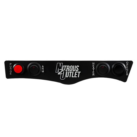 Nitrous Outlet Switch Panels 00-11024 Panel, Coin Tray Mount, Aluminum, Black, 4 Switches, Chevy, Each