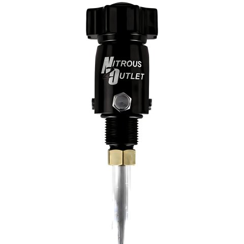Nitrous Outlet Oxide Bottle Valves 00-31017 Valves, Billet High-flow, 15 lbs. Capacity, Black Anodized, Each