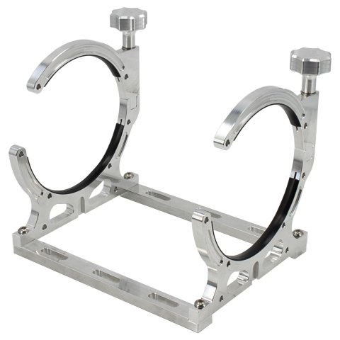 Nitrous Outlet Billet Aluminum Bottle Brackets 00-32017 Oxide Bracket, Vertical Mount, Aluminum, Natural, Kit