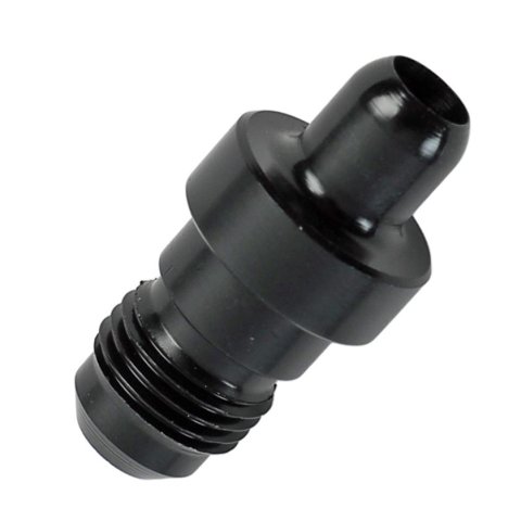 Nitrous Outlet Bottle Valve Nipples 00-34010 Oxide Adapters, Nipples, 326 NX, Billet Aluminum, Black Anodized, Nipple, -6 AN Male Threads, X-Series, Each