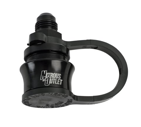 Nitrous Outlet Quick-Release NHRA Sockets 00-34037 Quick Disconnect Fitting, Socket, Female Socket, -6AN, Aluminum, Black Anodized, Each