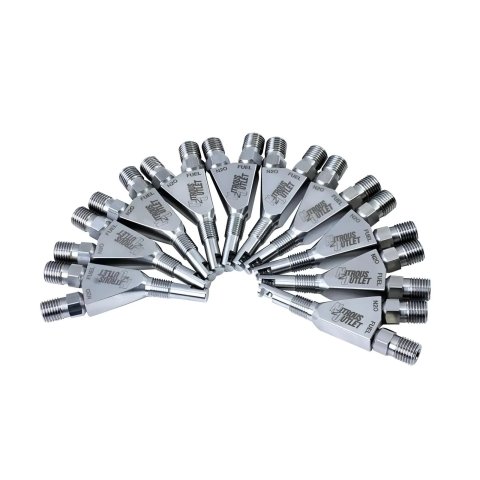 Nitrous Outlet Oxide Systems 00-40006-10 Nozzles, 1/16" NPT Wet Nozzle - 10 Pack/90 Degree Discharge/Stainless