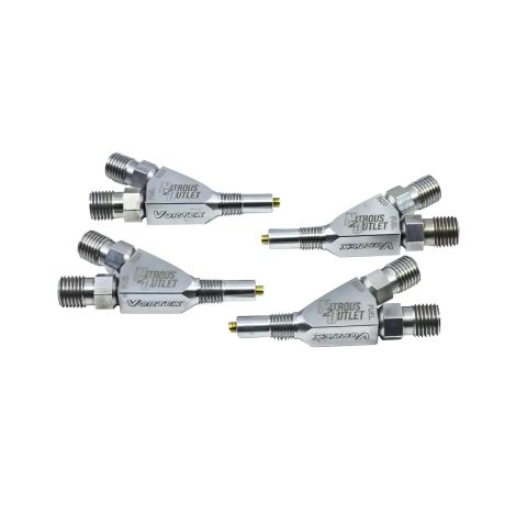 Nitrous Outlet Oxide Nozzles 00-40011-4 Nozzles, Vortex Ti 1/16" NPT Wet Nozzle - 4 Pack/Straight Annular Discharge/Titanium