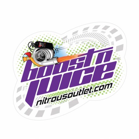 Nitrous Outlet Decals and Stickers 00-57028 Stickers, Boost-N-Juice Logo Sticker