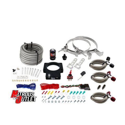 Nitrous Outlet Oxide Systems 00-10108-DRY-00 90mm Dry LSX Plate System (No Bottle)