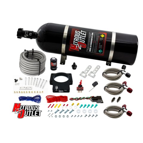 Nitrous Outlet Oxide Systems 00-10108-DRY-15 90mm Dry LSX Plate System (15lb Bottle)
