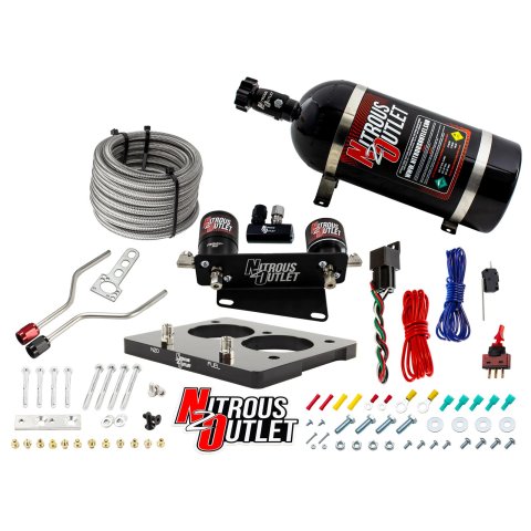 Nitrous Outlet Oxide Plate Systems 00-10117-58-10 58mm 93-97 LT1 Hardlined System (10lb Bottle)