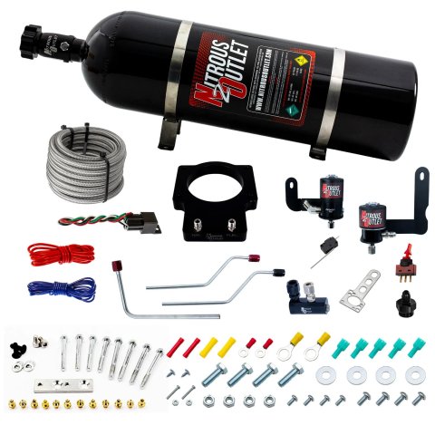 Nitrous Outlet Hardline Oxide Plate Systems 00-10121-92-15 92mm Fast Intake 04-06 GTO System (15lb Bottle)