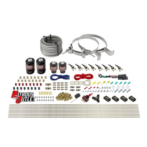 Nitrous Outlet Oxide Systems 00-10433-L-00 8 Cyl 4 Sol Racers Direct Port Sys Low PSI( No Bottle)(90° Noz)