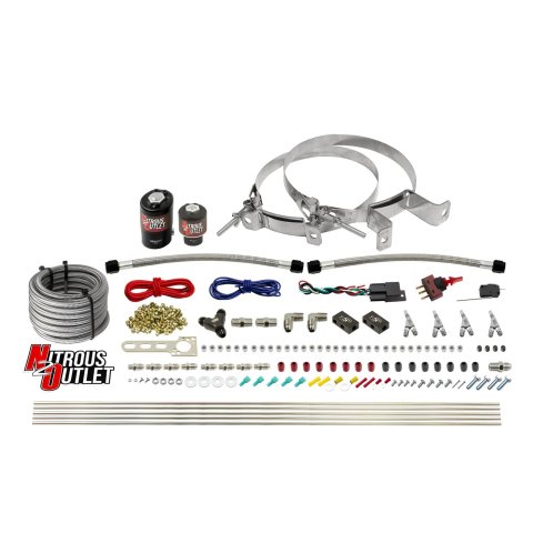Nitrous Outlet Oxide Systems 00-10363-E85-SBT-00 4 Cyl 2 Sol Direct Port Sys w/Dist Blocks E85 Hi PSI(No Bottle)(SBT Noz)
