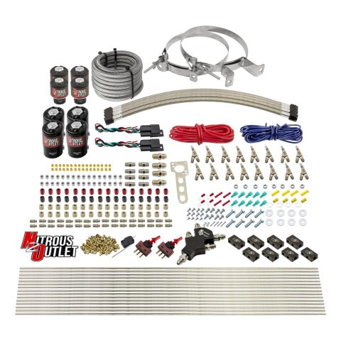 Nitrous Outlet Oxide Systems 00-10434-L-SBT-DS-00 DS 8 Cyl 8 Sol Racers Direct Port Sys Hi PSI( No Bottle)(SBT Noz)