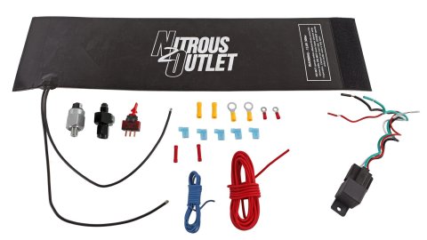 Nitrous Outlet X-Series Bottle Heater Kits 22-64001-4 Oxide Heaters, Kits, Pressure Controlled, 12 V DC, 10 lbs./12 lbs./15 lbs. Size, -4 AN, Kit