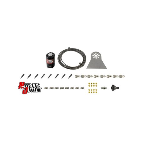 Nitrous Outlet Oxide Systems 00-10480-L-SBT-DRY Systems, Dry 8 Cylinder Solenoids forward Direct Portribution Blocks/Straight Discharge Nozzles
