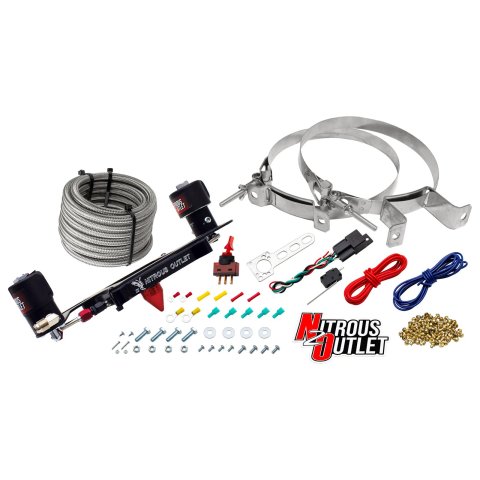 Nitrous Outlet Oxide Systems 00-10606-GEN4-00 Systems, 4150 Stinger 4 Race System - Hard-line/.178 - (Gas/E85)(5-55 psi)(50-600 HP)(No Bottle)