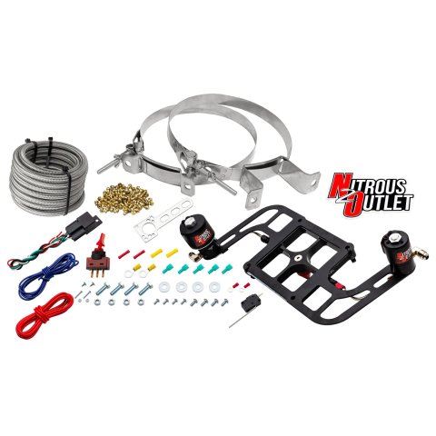 Nitrous Outlet Oxide Systems 00-10656-GEN4-00 Systems, 4500 Stinger 4 Race System - Hard-line/.178 - (Gas/E85)(5-55 psi)(50-600 HP)(No Bottle)