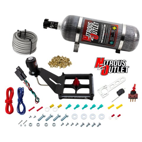 Nitrous Outlet Oxide Systems 00-10682-GEN4-12 Systems, 4500 Stinger 4 Dry System - Hard-line/.122 Solenoid/Deep Break Solenoid Bracket/Solenoids Mount Upside Down - (50-500 H