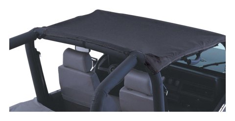 RT Off-Road Beach Toppers for 1987-1991 WRANGLER - BT20015 Soft Top, Topper, Partial Top Type, Fabric, Black Denim, Jeep, Each