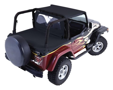 RT Off-Road Cover All Kits for 1997-2006 WRANGLER - CA10335 Soft Top, All, Fabric, Black Diamond, Clear Window, Beach Topper, Windbreaker, Tonneau Cover, Jeep, Kit