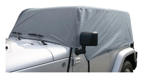 RT Off-Road Cab Covers for 2007-2017 WRANGLER, 2018 WRANGLER JK - CC10509 Cover, Polypropylene, Gray, Jeep, Each
