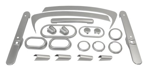 RT Off-Road Interior Trim Kits for 2007-2010 WRANGLER - RT27031 Kit, Silver Finish, Jeep, Kit