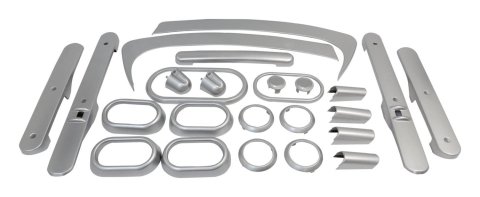 RT Off-Road Interior Trim Kits for 2007-2010 WRANGLER - RT27032 Kit, Silver Finish, Jeep, Kit