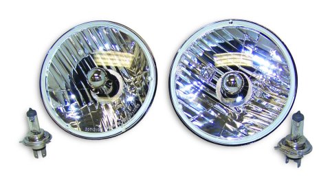 RT Off-Road Sealed Beam Headlight Conversions RT28006 Conversion Kit (Pair),7" Round 1969-1983 Cj-5, 1969-1975 Cj-6, 1976-1986 Cj-7, 1981-1986 Cj-8, 1997-