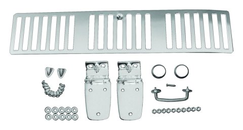 RT Off-Road Complete Hood Dress Up Kits for 1997 WRANGLER - RT34058 Hinges, Up, Vent, Footman Loop, Stainless Steel, Polished, Jeep, Kit