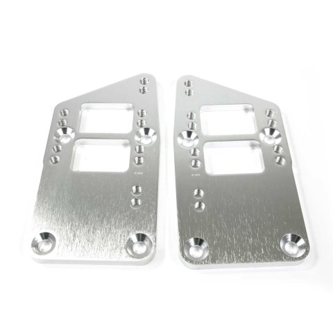 Top Street Performance Motor Mount Adapters 81100 Mounts, Engine Swap, Plate, Bolt-In, Billet Aluminum, Natural, SBC Gen III/IV Conversion, LS. Pair