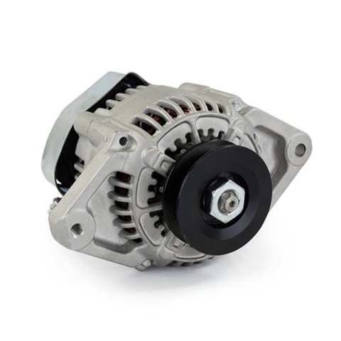 Top Street Performance Mini Race Alternators ES1004 Alternator, Denso, Internal Regulator, 90 Amp, Satin, Rod, Race, Each
