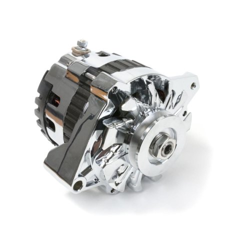 Top Street Performance Alternators ES1022C Alternator, GM CS130, Internal Regulator, 220 Amp, Chrome, V-Belt, GM, Each