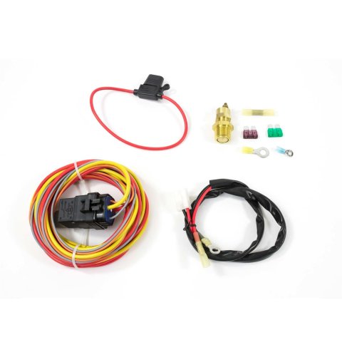 Top Street Performance Fan Switches HC7108 PRO SERIES ELECTRIC FAN RELAY WIRING HARNESS KIT, 165-185 DEGREE F SWITCHED, RELAY 40-50 AMP