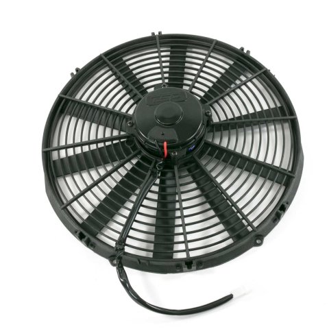 Top Street Performance Fans, Electric HC7216 Fan, Pro Flow, Single, 16 in. Diameter, 2,000 cfm, Plastic, Black, Each