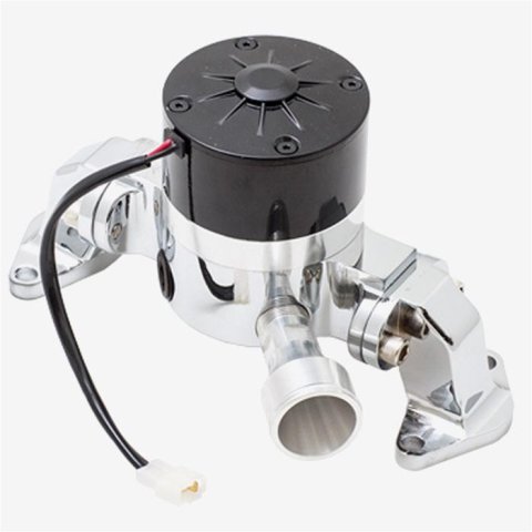 Top Street Performance Water Pumps, Electrical HC8040C ALUMINUM ELECTRIC WATER PUMP - FORD BB 429/460, 35 GPM, INCLUDE BACKPLATE, CHROME