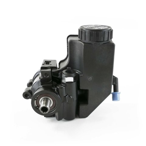 Top Street Performance GM Type II/Saginaw TC Series Power Steering Pumps JM2011 Pump, II Pump, Satin Pump, Black Reservoir, Aluminum, Press-Fit Pulley Style, Each