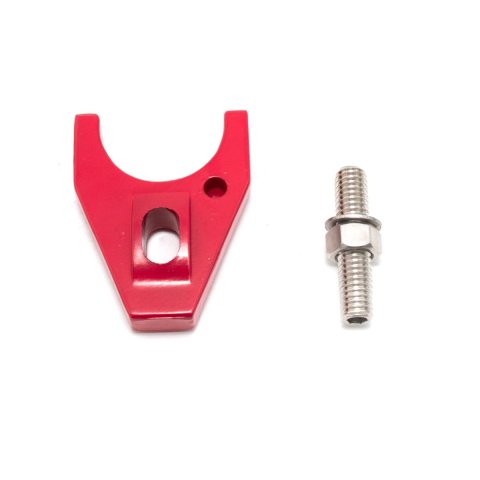 Top Street Performance Distributor Hold-Down Clamps JM6926R Clamp, Aluminum, Red, Stud Mount, Chevrolet, Each