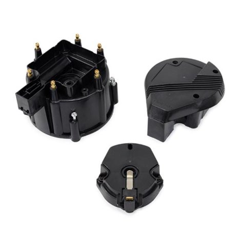 Top Street Performance Distributor Cap and Rotor Kits JM6952BK HEI DISTRIBUTOR CAP & ROTOR KIT - SUPER CAP, COIL COVER, ROTOR, V6/I6 ENGINE, RED